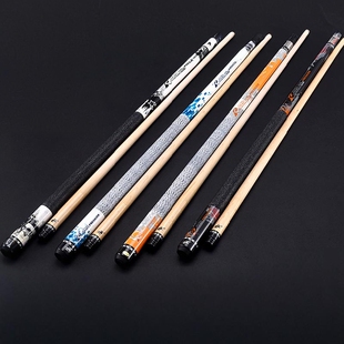 美洲豹台球杆中式黑8球杆九球杆大头球杆台球杆黑八桌球杆大头杆