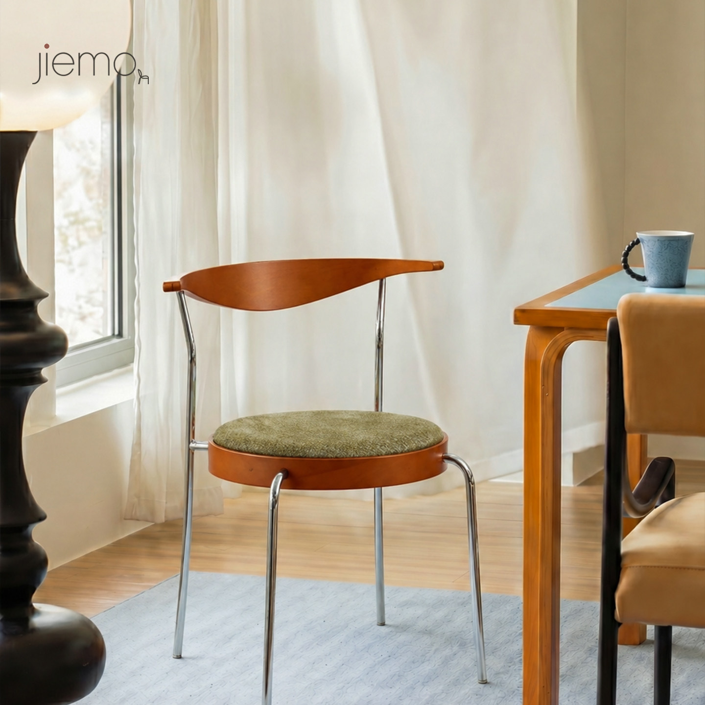 Jiemo | 角斗士椅 复古包豪斯餐椅中古风家用设计师休闲咖啡馆