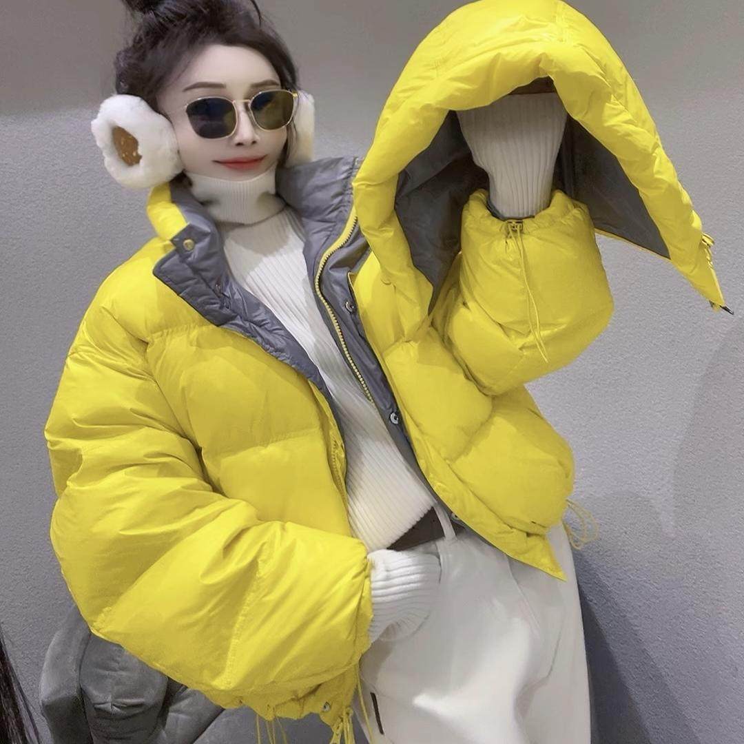 2024冬季新款欧货纯色面包服