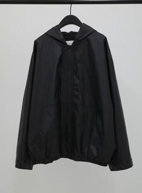 现~2025秋季新款女芯宝韩国代购object洋气黑色夹克休闲皮衣外套
