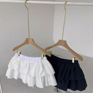 现~2026夏季新款女芯宝韩国代购bertha百搭甜美系带减龄半身裙裤
