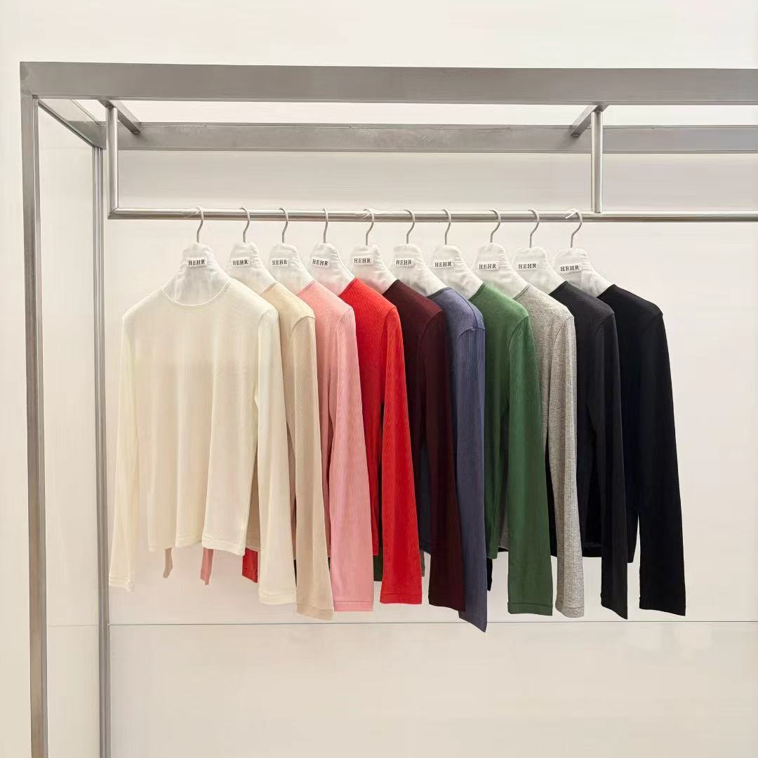 hehr/automne显瘦打底长袖T恤