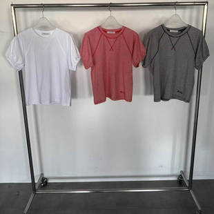 现~2025夏季新女芯宝韩国代购tempting百搭圆领条纹基础款短袖T恤