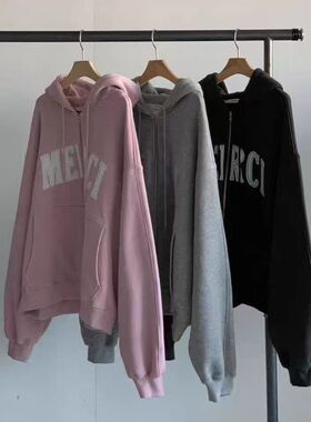 现~20267春季新款女芯宝韩国代购riveroom学院风舒适拉链卫衣外套