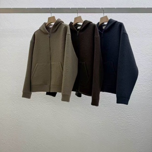 2025冬季新款女芯宝韩国代购statement舒适保暖羊毛混纺毛呢外套