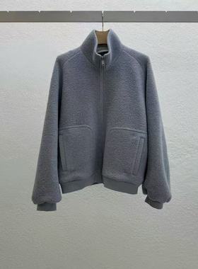 现~2025秋冬新女芯宝韩国代购statement舒适羊毛混纺休闲毛呢外套