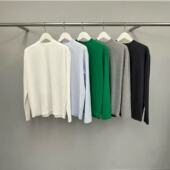 river百搭休闲纯色长袖 现 T恤 女芯宝韩国代购 water 2026春季 新款