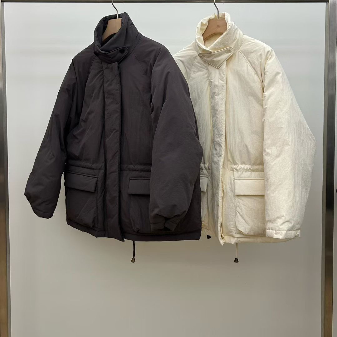 utre时尚收腰抽绳保暖羽绒服外套