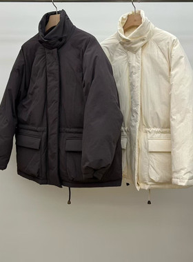 现~2025冬季新款女芯宝韩国代购utre时尚收腰抽绳保暖羽绒服外套