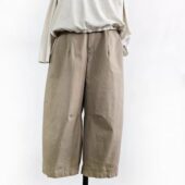 现 puco松紧腰拉链纽扣纯色阔腿休闲裤 2026春季 新女芯宝韩国代购