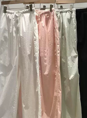 现~2025夏季新款女芯宝韩国代购VEGETABLE时尚百搭薄款清爽休闲裤