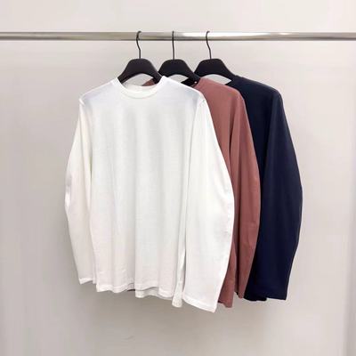 water/river百搭圆领长袖打底T恤