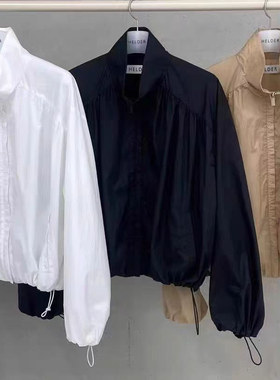 现2025夏季新女芯宝韩国代购HELDER时尚轻薄防晒立领拉链夹克外套