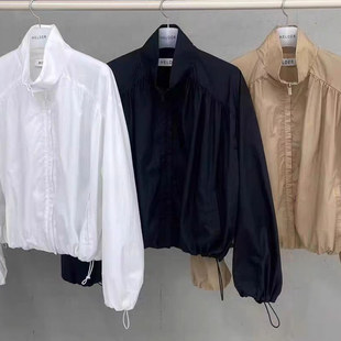 现2025夏季新女芯宝韩国代购HELDER时尚轻薄防晒立领拉链夹克外套