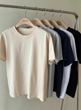 现~韩国东大门代购2025春夏女SELF SERVICE纯色基础款圆领短袖T恤