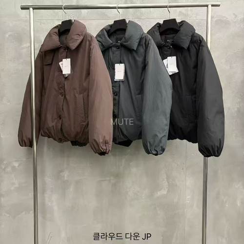 mute鹅绒舒适纯色宽松保暖羽绒服