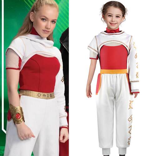 Zombie Halloween red and whiteperformance costume set three