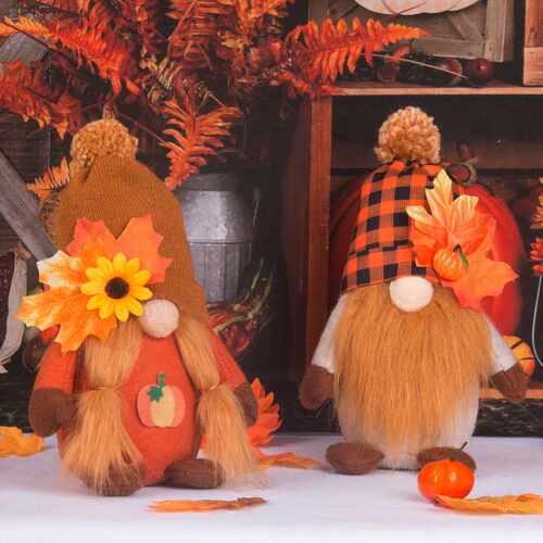 Halloween Faceless Doll Ornament 万圣节无脸娃娃秋色摆件