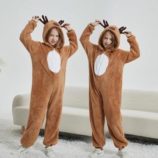 hooded reindeer jumpsuit连体衣圣诞裙 Halloween New