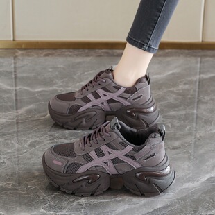 2026春秋网面透气学生增高运动小白鞋 Women Shoes Casual