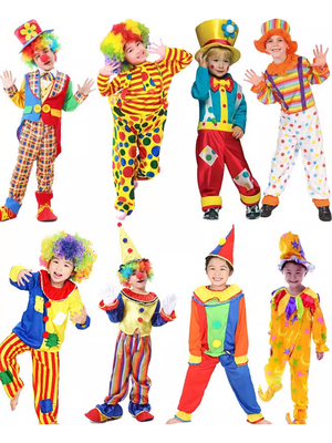 Halloween Children's Costume Cosplay Clown Dress Up Set