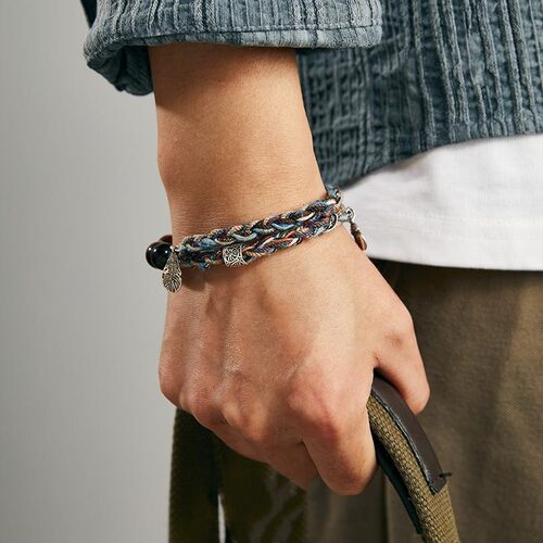 Hand woven bracelet 简约手工编织手绳男女日常百搭潮流饰品