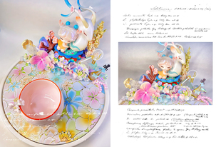 泡泡玛特杯王者荣耀手办瑶.遇见神鹿奶油胶托盘杯马克杯吸水茶盘