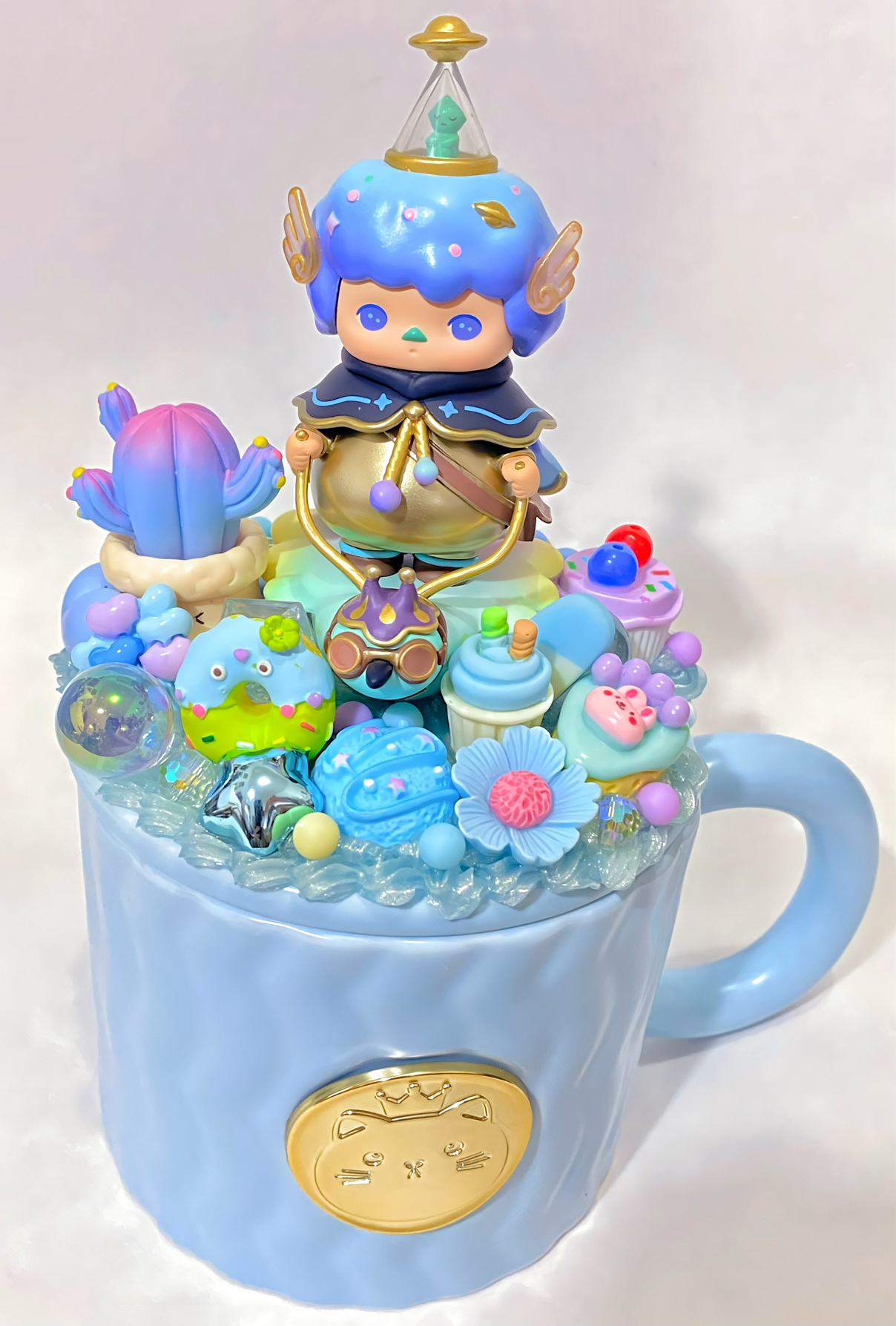 泡泡玛特杯Pucky精灵们在做什么奶油胶杯信差创意手工马克杯陶瓷