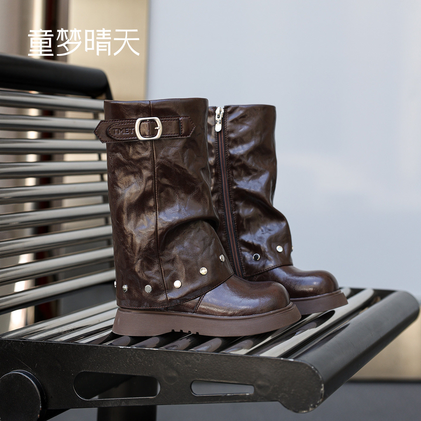 显脚小马丁靴亲肤内里