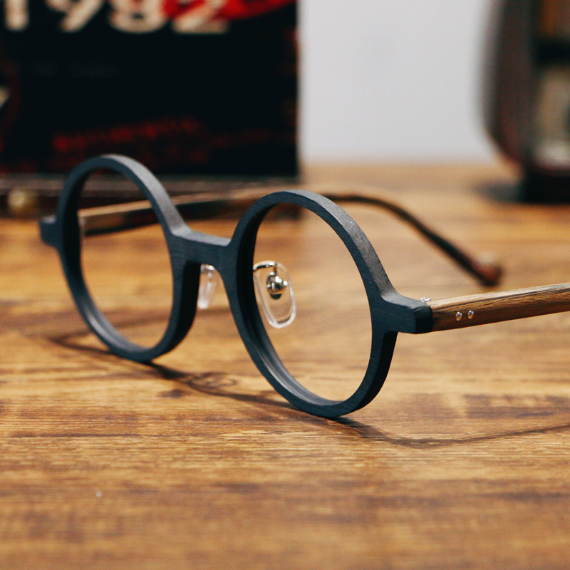 复古圆框眼镜架男女简约日系板材圆形港风潮人太子眼镜架可配近视