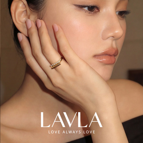 LAVLA几何带钻轻奢戒指女
