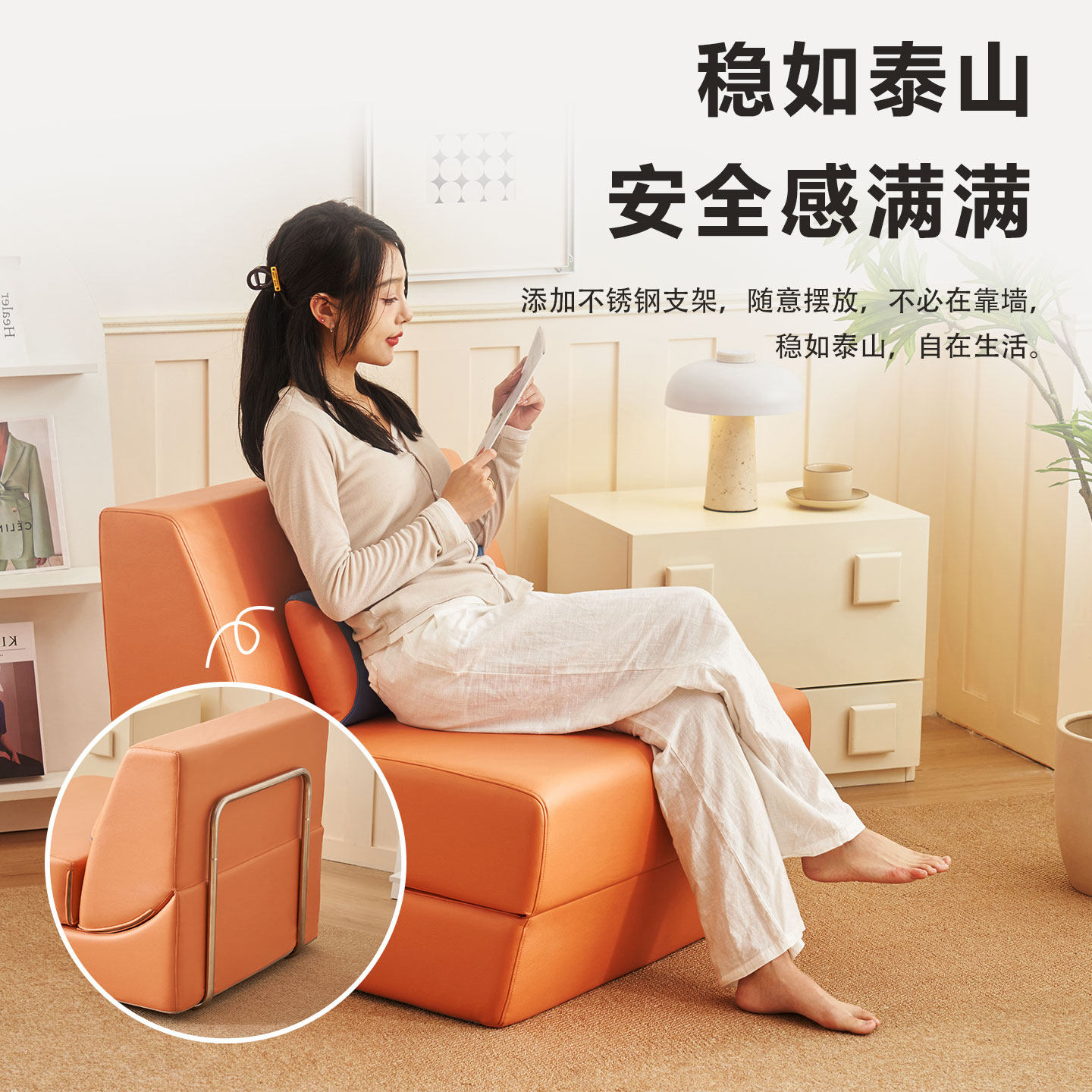 新款单人影院折叠沙发床两用北欧风小户型多功能科技布沙发床垫,床上用品,床垫/床褥/床护垫/榻榻米床垫,淘宝优惠券,粉丝福利购,淘宝优惠卷