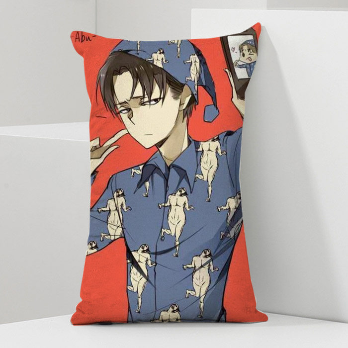 进击的巨人抱枕 利威尔/兵长 艾伦三笠阿明靠枕动漫抱枕周边抱枕