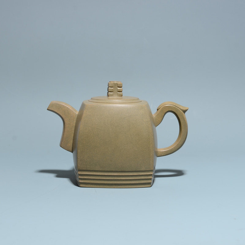 裴春燕宜兴紫砂壶原矿全手工紫泥名家正品茶壶套装青玉四方