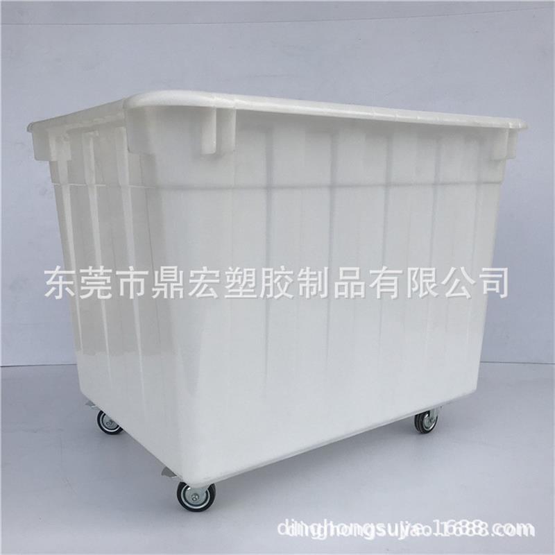400加厚塑料水箱可带轮带盖储运收纳箱服装车间周转箱水产养殖箱