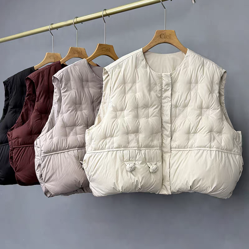2025新款韩版宽松显瘦百搭羽绒马甲女背心坎肩外套潮jg-1255