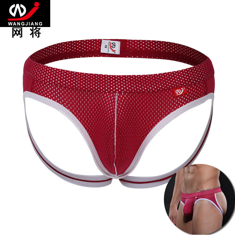欧美男士内裤性感低腰透气双丁提臀激情诱惑丁字裤Men sexy thong