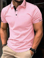 Men's Polo Shirt2026 Summer European and American men's sporty casual polo shirt, large-sized short-sleeved polo shirt thumbnail 3