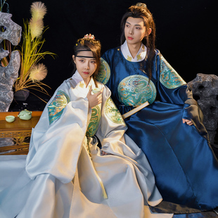 汉服男原创新款 彧泽 渐变明制官服织金补子国风男女 如梦霓裳