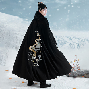 【如梦霓裳丨青龙斗篷】原创汉服男女毛绒披风斗篷秋冬情侣款冬装