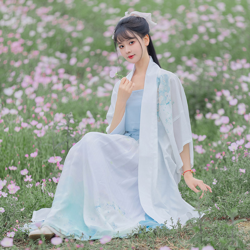 如梦霓裳清霜长褙子襦裙夏季薄款