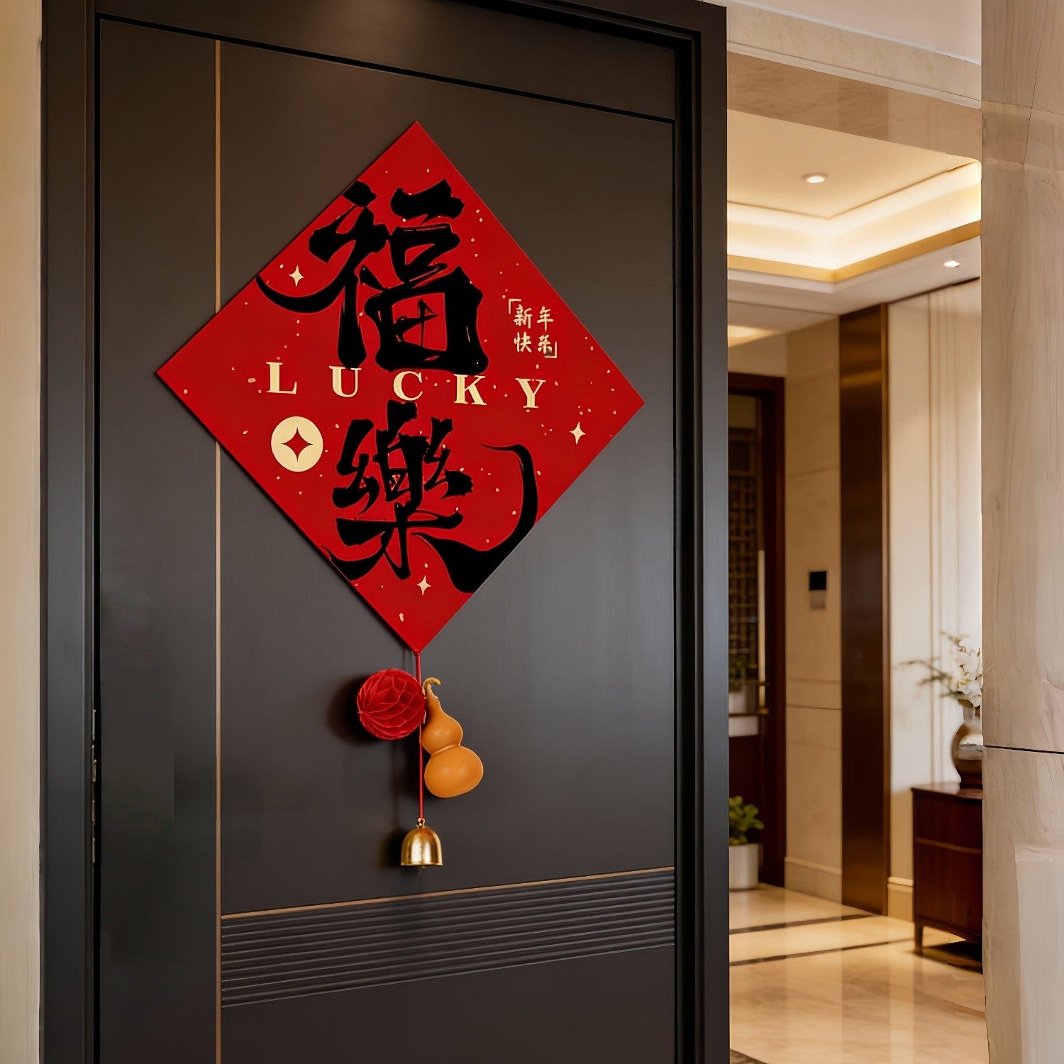 马年门贴福字新年装饰2026新款家居春节过年氛围感装饰布置,家居饰品,玻璃膜/贴,淘宝优惠券,粉丝福利购,淘宝优惠卷