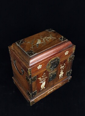 镶嵌实木复古家居客厅摆件