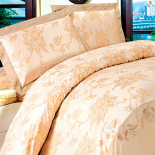 天彩 彩棉纯棉提花四件套床单被套枕头套床上用品四件套精品床品