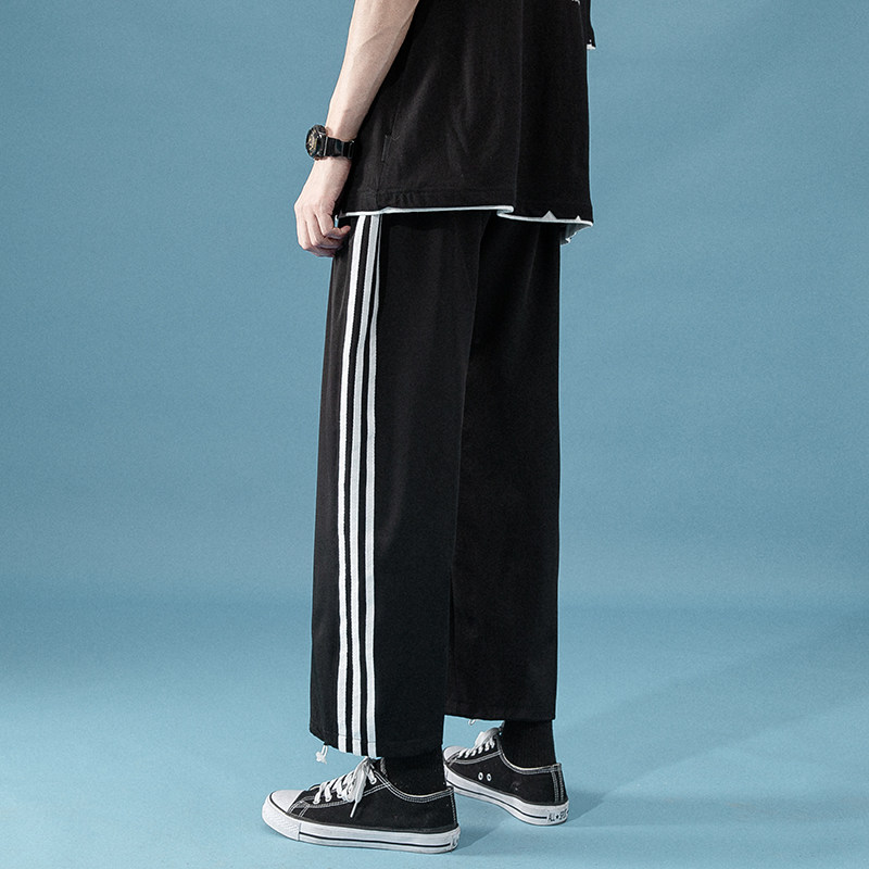XZ409-1-K492-P35夏季冰丝顺滑休闲运动裤薄款九分裤（控49）,男装休闲裤,星座1514