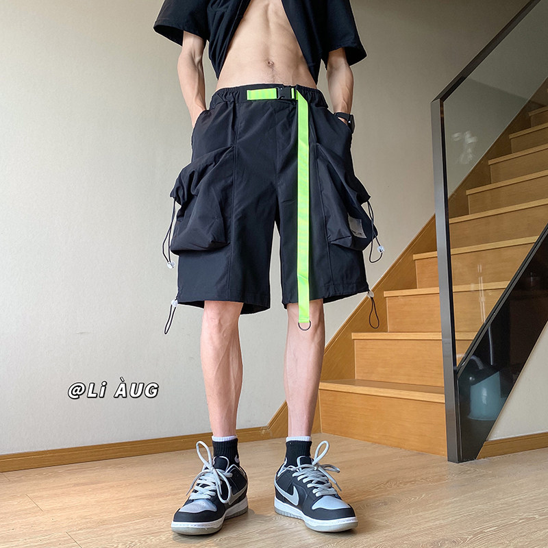 XZ409-1-K647-P45 夏季新款大口袋工装裤宽松休闲短裤男（控58）图片