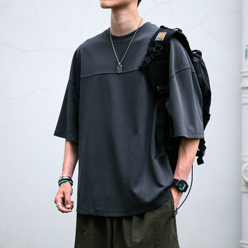 重磅300G解构廓形短袖男