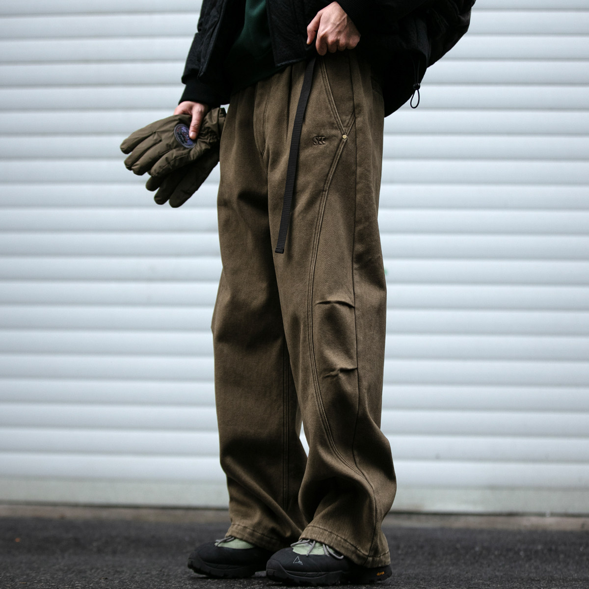 480G重工水洗解构裁剪刺绣加绒工装裤男冬季宽松质感加厚直筒长裤,男装,休闲裤,淘宝优惠券,粉丝福利购,淘宝优惠卷