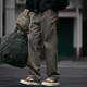休闲长裤 男春秋cleanfit解构设计宽松直筒裤 潮 裤 重工水洗工装
