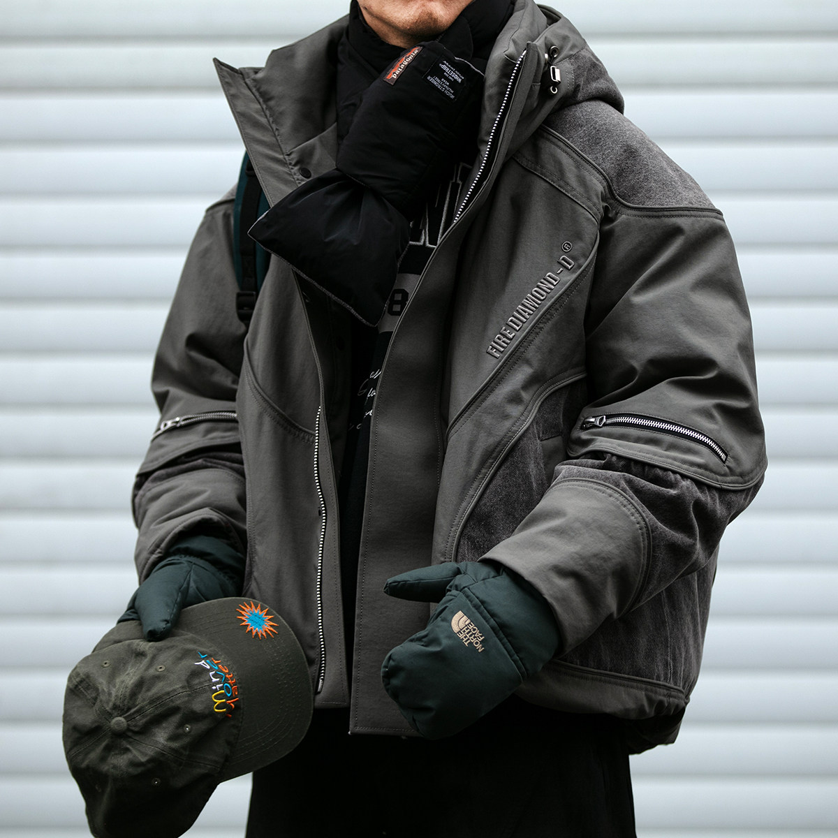 户外解构拼接拉链设计90白鸭绒工装羽绒服男冬季宽松加厚派克服潮,男装,羽绒服,淘宝优惠券,粉丝福利购,淘宝优惠卷